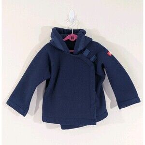 Widgeon Polartec Fleece Jacket Coat Navy Blue 24 Mos Boy Girl Unisex Hooded